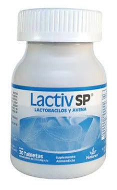 Lactiv Sp Lactobacilos/Avena Suplemento Alimenticio 30 Tabletas Masticables Genérico Naturex