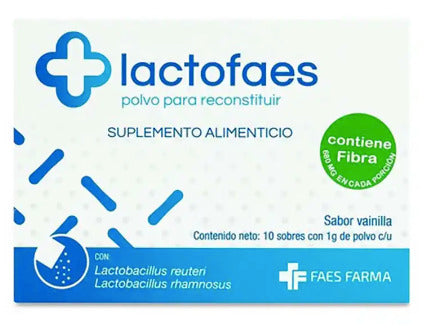 Lactofaes 1 G Suplemento Alimenticio Vainilla 10 Sobres