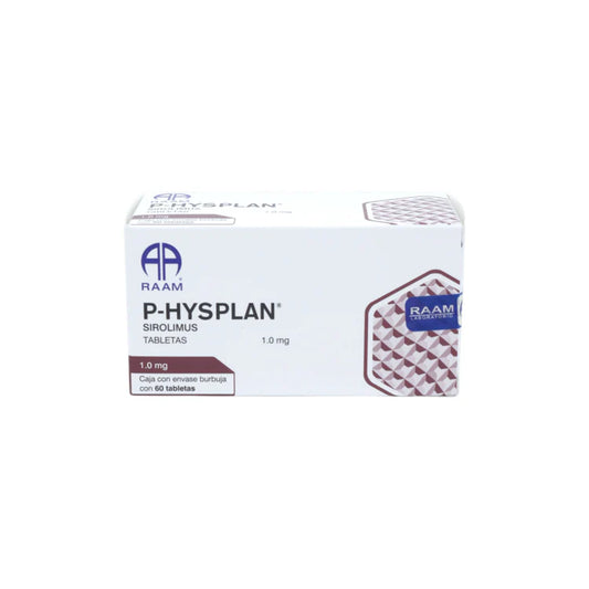 P-hysplan Sirolimus 1.0 mg, 60 tabletas