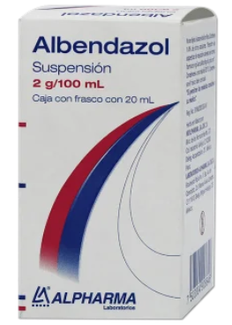 Albendazol 2 G/100 Ml Frasco 20 Ml Genérico Alpharma