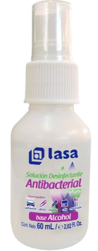 Alcohol Antibacterial Lasa Spray 60 Ml