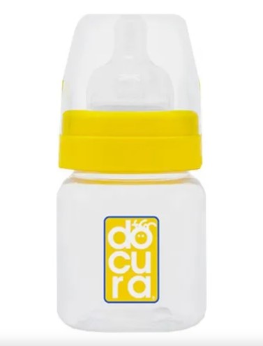 Biberón Docura Amarillo Boca Ancha 5 Onzas
