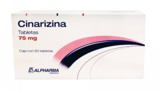 Cinarizina 75 Mg 60 Tabletas Genérico Alpharma