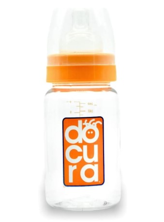 Biberón Docura Naranja Boca Ancha 9 Onzas