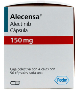 Alecensa 150 Mg 4 Cajas 56 Cápsulas Cada Una
