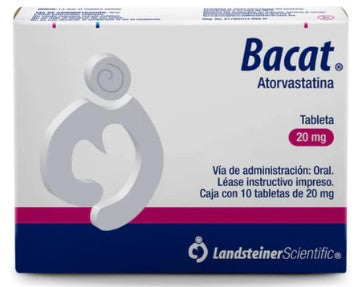 Bacat Atorvastatina 20 Mg 10 Tabletas Genérico Landsteiner