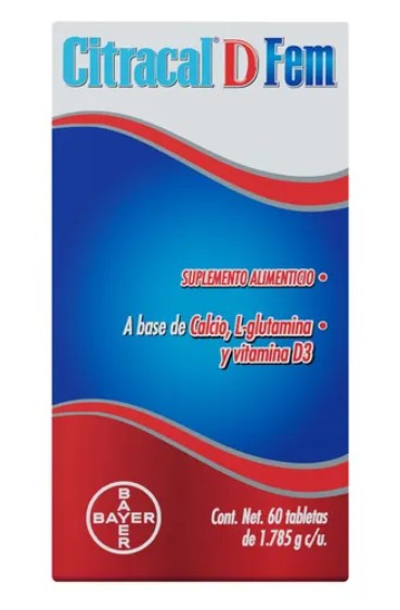 Citracal +D Suplemento Alimenticio  60 Tabletas