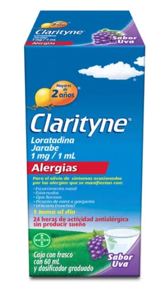 Clarityne 1 Mg Alergias Uva Frasco 60 Ml