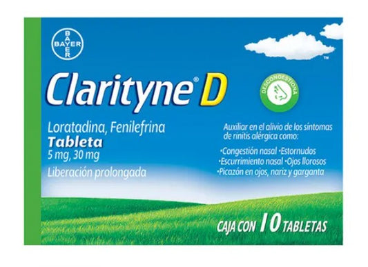 Clarityne-D 5/30 Mg 10 Tabletas