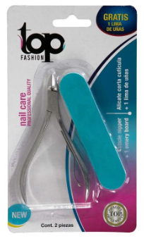Alicate Top Fashion Corta Cutícula + Lima