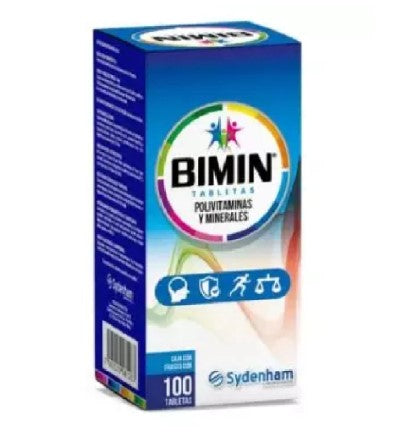 Bimin Polivitaminas/Minerales 100 Tabletas Genérico Sydenham