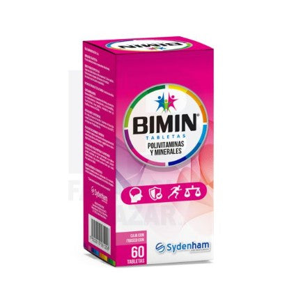 Bimin Polivitaminas/Minerales 60 Tabletas Genérico Sydenham