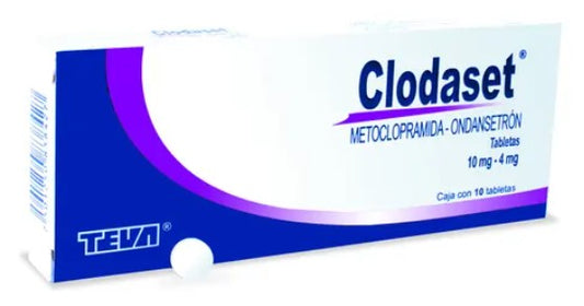 Clodaset 10/4 Mg 10 Tabletas