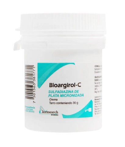 Bioargirol-C Sulfadiazina De Plata Crema Tarro 30 G Genérico Bioresearch