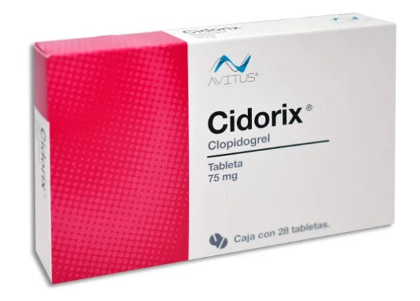 Clopidogrel 75 Mg 28 Tabletas Genérico Solara