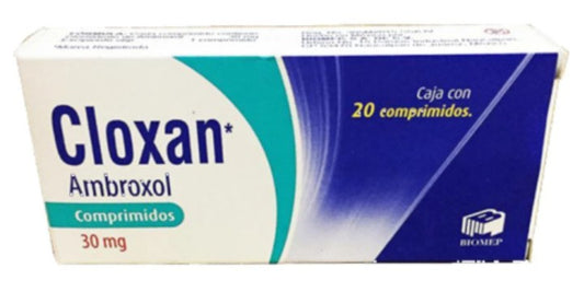 Cloxan Ambroxol 30 Mg 20 Comprimidos Genérico Com Biomep