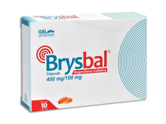 BRYSBAL 400MG/100MG C/10 IBUPROFENO-CAFEINA