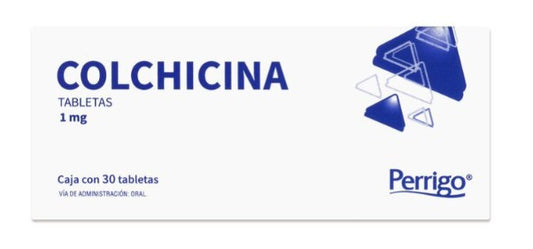 Colchicina 1 Mg 30 Tabletas Genérico Perrigo