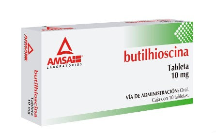 Butilhioscina 10 Mg 10 Tabletas Genérico Amsa