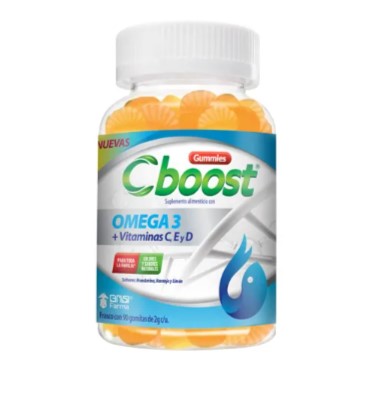 C Boost Suplemento Alimenticio Omega 3 Frasco 90 Gomitas