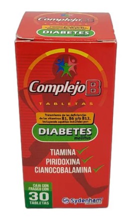 Complejo B 30 Tabletas Genérico Sydenham