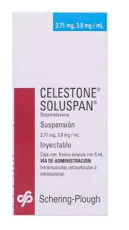 Celestone Soluspan 3 Mg Solución Inyectable Frasco Ámpula 5 Ml