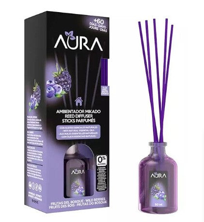 Ambientador Mikado Aura Frutos Del Bosque 50 Ml