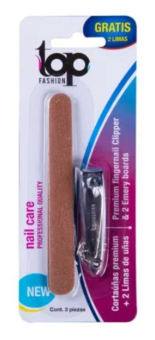 Corta Uñas Top Fashion + 2 Limas