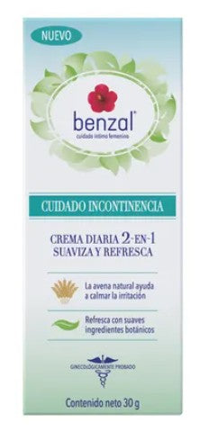 Crema Benzal Diario 2 En 1 Suaviza/Refresca 30 G