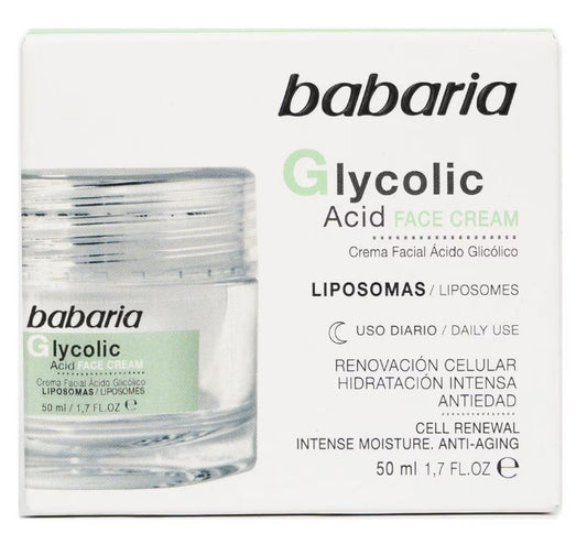 Crema Facial Babaria Glycolic Acid 50 Ml