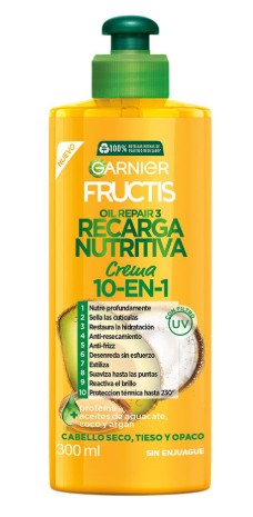 Crema Fructis Recarga-Nutritiva 10 En 1 300 Ml