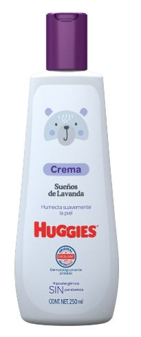 Crema Huggies Sueños Lavanda 250 Ml