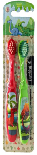 Cepillo Dental Doraldent Infantil Figura Niño 2 Piezas