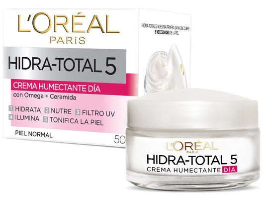 Crema Loreal Hidra Total 5 Día Humectante 50 Ml