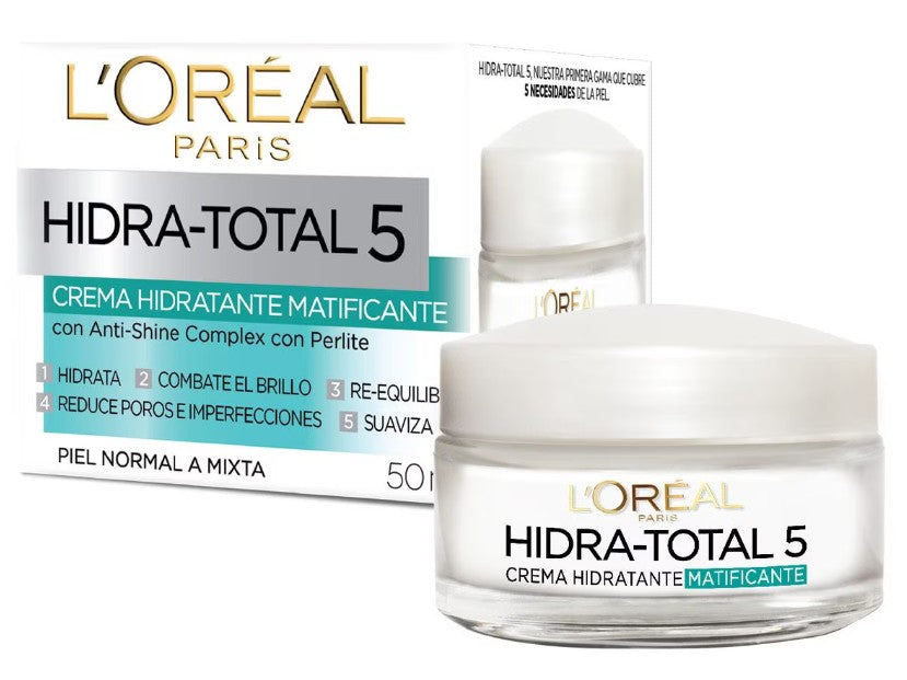 Crema Loreal Hidra Total 5 Matifica 50 Ml