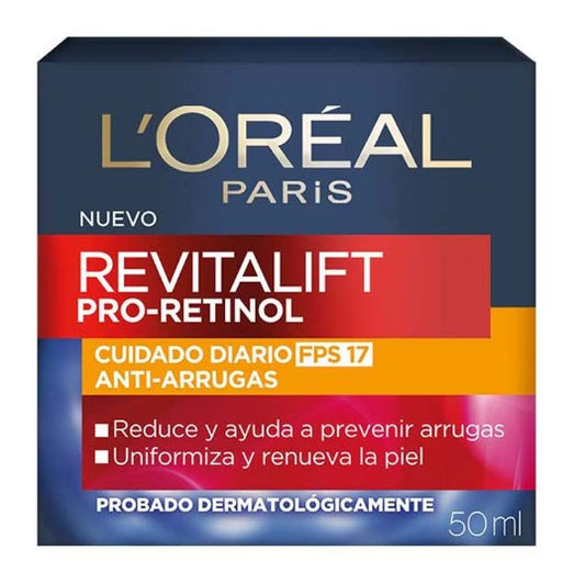 Crema Loreal Revit Pro-Retinol FPS 17 50 Ml