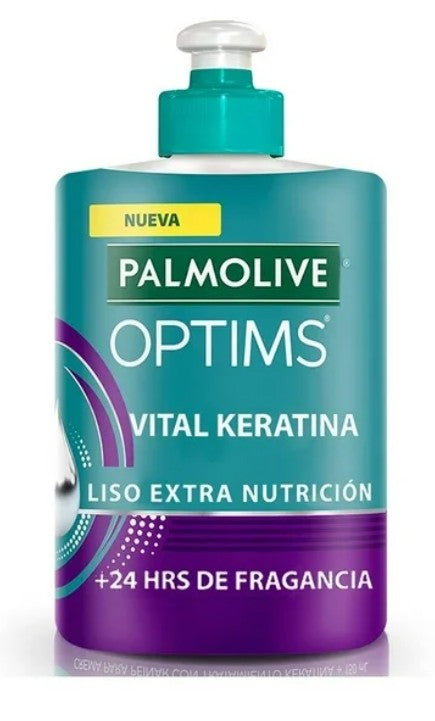 Crema Palmolive Optims Para Peinar Liso 150 Ml