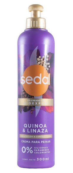 Crema Para Peinar Sedal Quinoa & Linaza 300 Ml