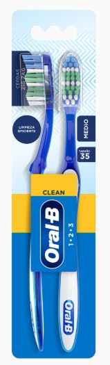 Cepillo Dental Oral B 1-2-3 35 Mediano 2X1