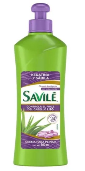 Crema Savilé Para Peinar Liso Keratina 300 Ml