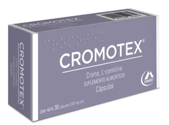 Cromotex 330 Mg Suplemento Alimenticio 30 Cápsulas