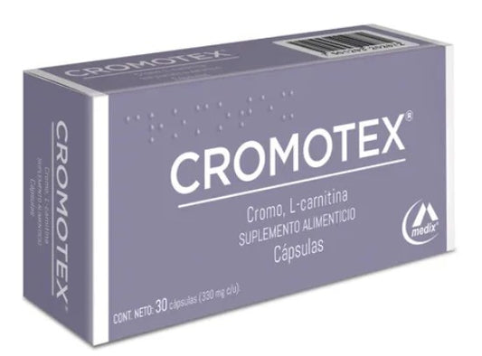 Cromotex 330 Mg Suplemento Alimenticio 30 Cápsulas