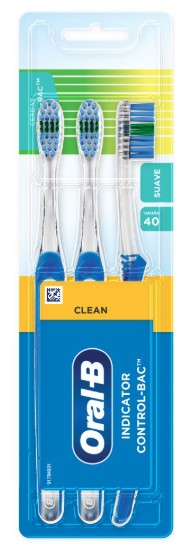 Cepillo Dental Oral B Indicator Control Bac 3 Piezas