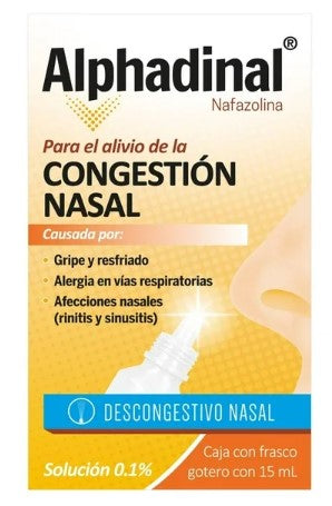 Alphadinal 0.1% Descongestión Nasal Solución 15 Ml