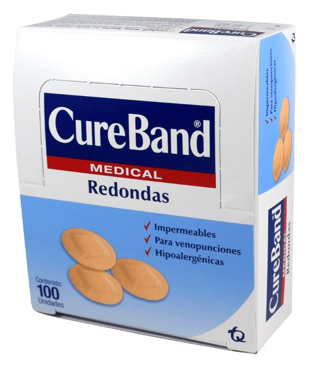 CureBand Venditas Redondas 100 Piezas