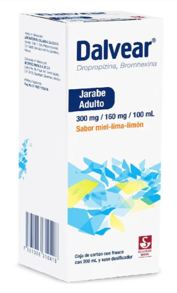 Dalvear 300/160 Mg Jarabe Adulto 200 Ml