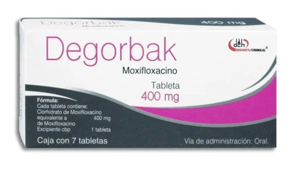 DEGORBAK (MOXIFLOXACINO) 400MG TBS 7