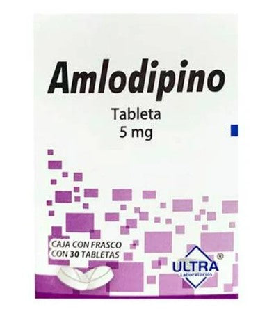 Amlodipino 5 Mg 30 Tabletas