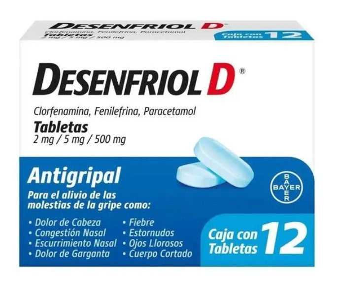 Desenfriol D 12 Tabletas