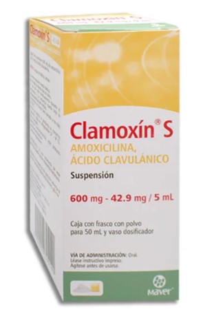 AMOXICILINA ACIDO CLAVULANICO 600 42MG SUSP 50ML CLAMOXIN